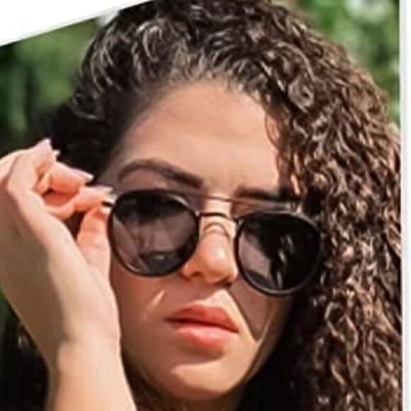 Round Retro Double Bridge Sunglasses